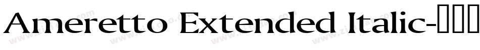 Ameretto Extended Italic字体转换